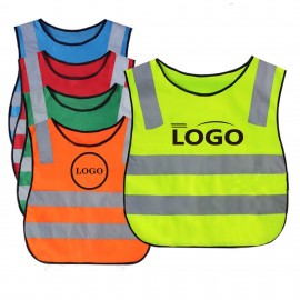 Kids Reflective Safety Visibility Vest with logo  Kids Reflective Safety Visibility Vest with logo