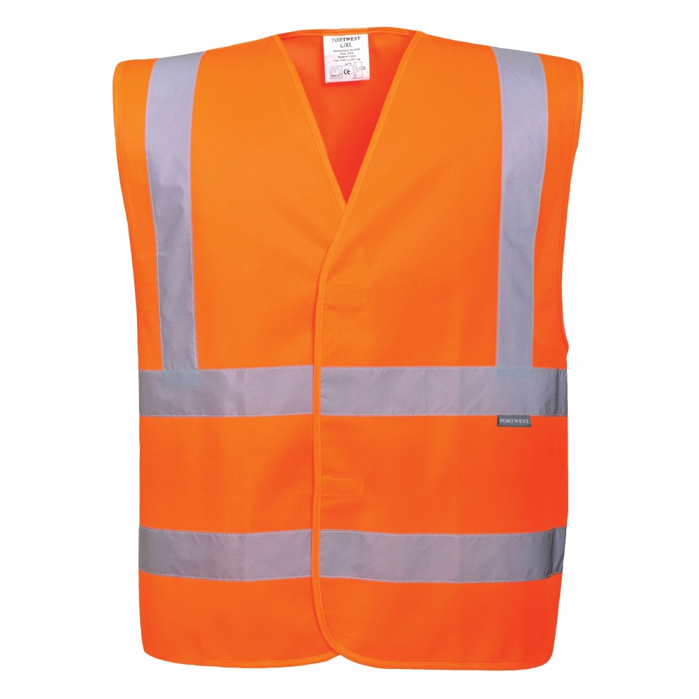 Hi-Vis Two Band & Brace Vest Custom Imprinted Hi-Vis Two Band & Brace Vest Custom Imprinted