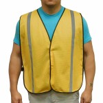 Custom Economy Yellow Gold Mesh Safety Vest