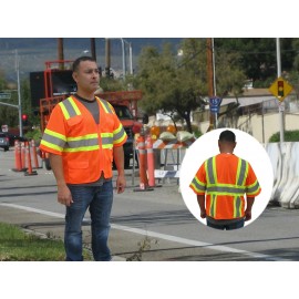 3C Products ANSI/ISEA 107-2015 3M Class 3 Safety Vest With Pockets with logo  3C Products ANSI/ISEA 107-2015 3M Class 3 Safety Vest With Pockets with logo
