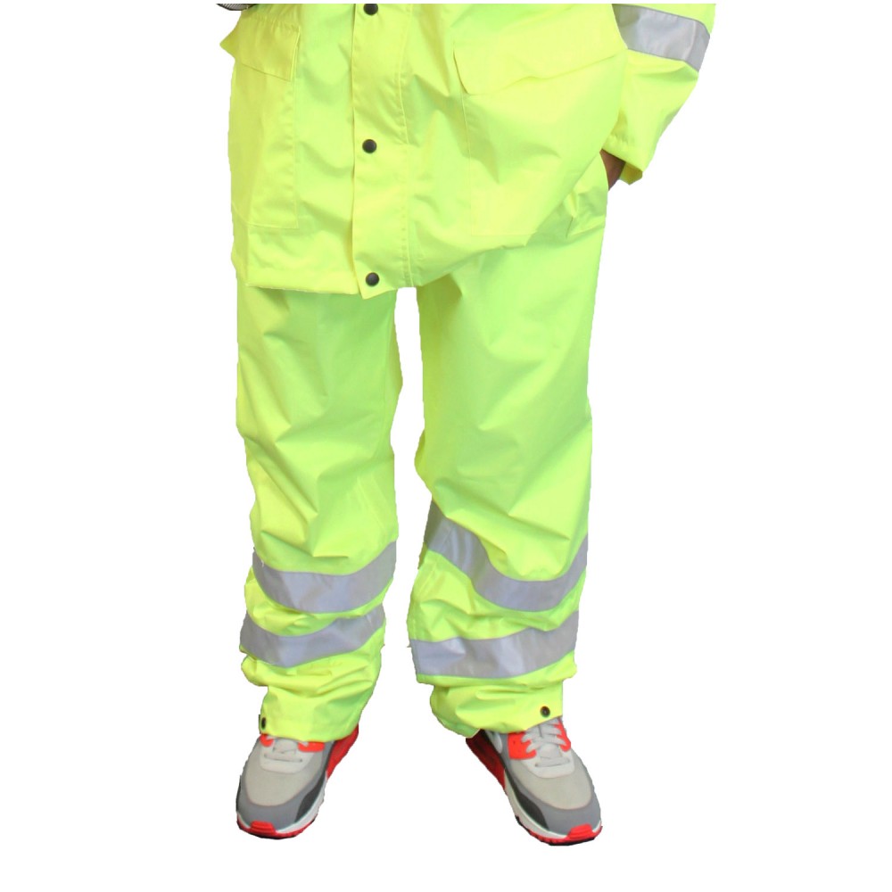 Custom Printed:Logo Branded 3C Products ANSI 107-2015 Class E Safety Rain Pants Water Resistant