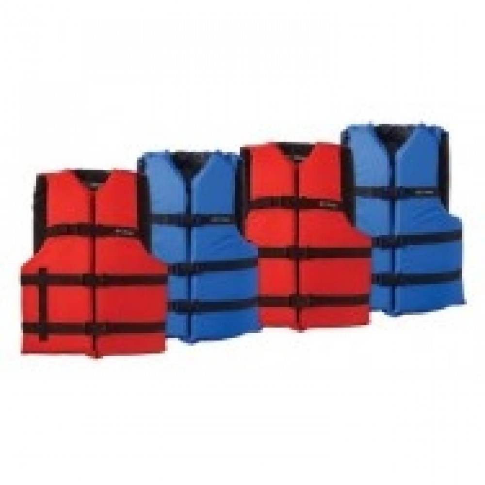 Kemp USA Adult Universal Life Vest Pack w/Carrying Case Custom Printed Kemp USA Adult Universal Life Vest Pack w/Carrying Case Custom Printed