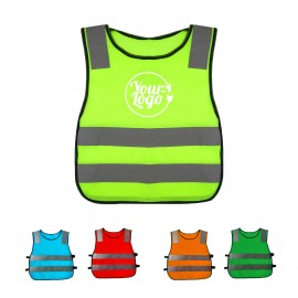 Kids Reflective Safety Vest MOQ20 with logo  Kids Reflective Safety Vest MOQ20 with logo