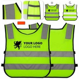 Kids Reflective Safety Vest with logo