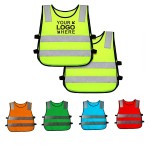 MOQ50Pcs Kids High Visibility Reflective Safety Vest with logo