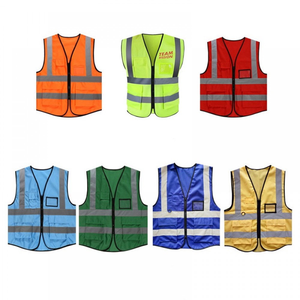 Safety Vest With Reflective Strips Custom Imprinted Safety Vest With Reflective Strips Custom Imprinted