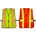 Custom Printed Large Mesh Safety Vest with Reflective Strips