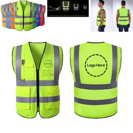 Custom Multi-pockets Reflective Safety Vest