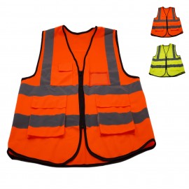 High Visibility Mesh Safety Reflective Vest with logo  High Visibility Mesh Safety Reflective Vest with logo