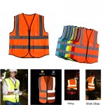 Custom Imprinted Reflective Safety Vest With Reflective Strips