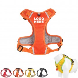 Custom Printed:Logo Branded Practical Reflective Pet Harness-Size Medium