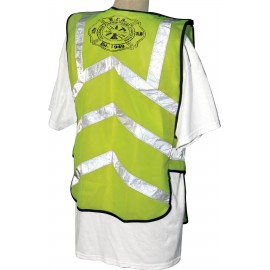 5-Point Break Mesh Fluorescent Lime Safety Vest Rx with logo