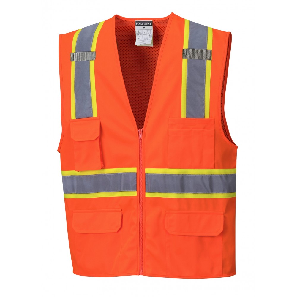Jackson Contrast Hi-Vis Vest Custom Printed Jackson Contrast Hi-Vis Vest Custom Printed