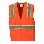 Jackson Contrast Hi-Vis Vest Custom Printed