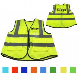 MOQ 20pcs High Visibility Reflective Breathable Adult Safety Vest with logo  MOQ 20pcs High Visibility Reflective Breathable Adult Safety Vest with logo
