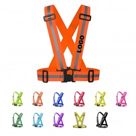 Reflective Running Vest with logo