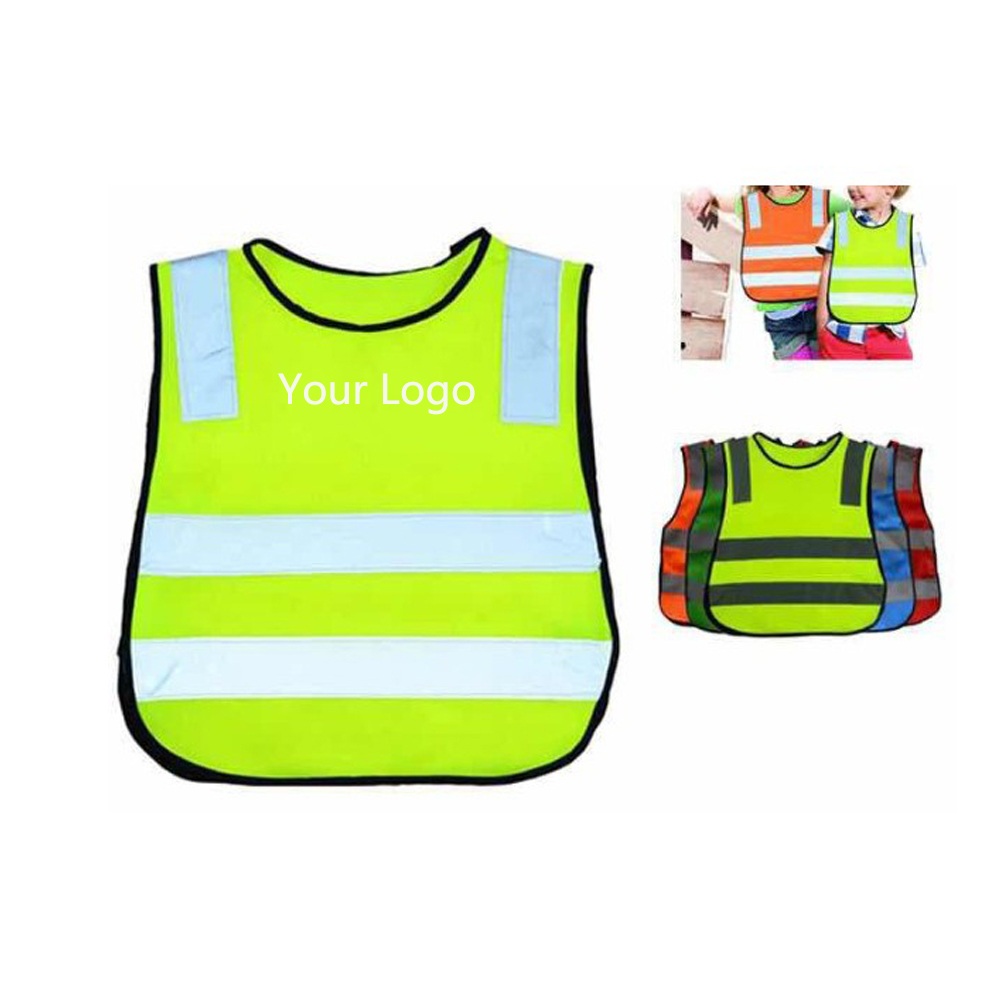 Logo Branded High Visibility Children Safety Vest Logo Branded High Visibility Children Safety Vest