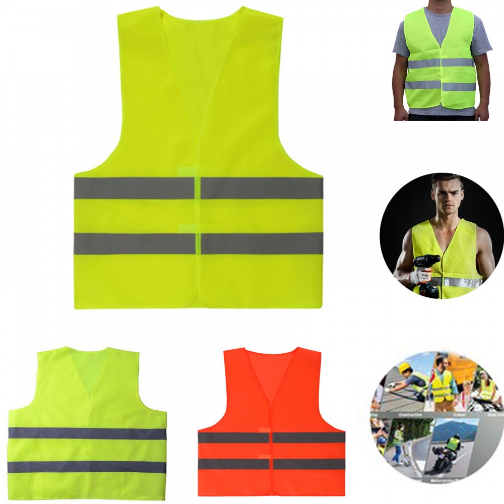 Custom Printed Adult Safety Reflective Vest Custom Printed Adult Safety Reflective Vest