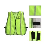 High Visibility Safety Vest W/ Reflective Strip with logo