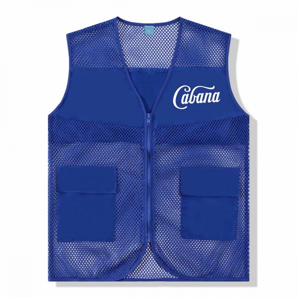 Logo Branded Mesh Vest Logo Branded Mesh Vest