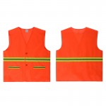 Logo Branded Reflective Vest Sanitation Worker Clothes