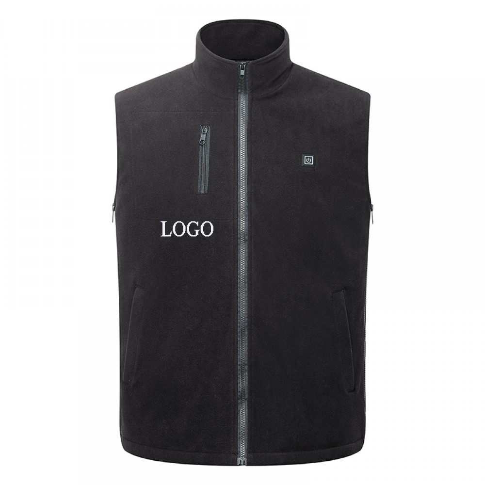 Heated Vest Polar Fleece Custom Imprinted Heated Vest Polar Fleece Custom Imprinted