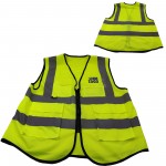 Breathable Reflective Adult Safety Vest with logo