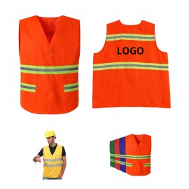Reflective Sanitation Vest with logo