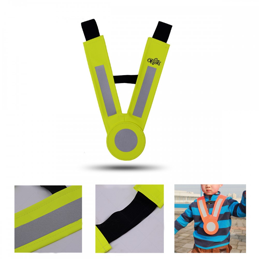 Children V Shaped Reflective Suspenders with logo