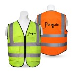 Logo Branded Hi-Vis Reflective Safety Vest w/Pockets