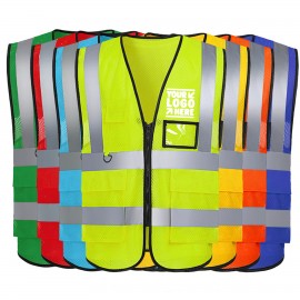 Reflective Mesh Breathable Safety Vest with logo  Reflective Mesh Breathable Safety Vest with logo
