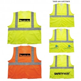 ANSI 2 Yellow Safety Vest (Direct Import - 8-10 Weeks Ocean) Logo Branded