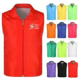 Custom Printed:Logo Branded Volunteer Collar Vest