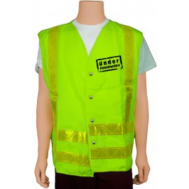 Personalized ANSI Class II Lime/Lime Snap Safety Vest (X-Large)