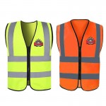 Custom Printed Fluorescent Safety Vest