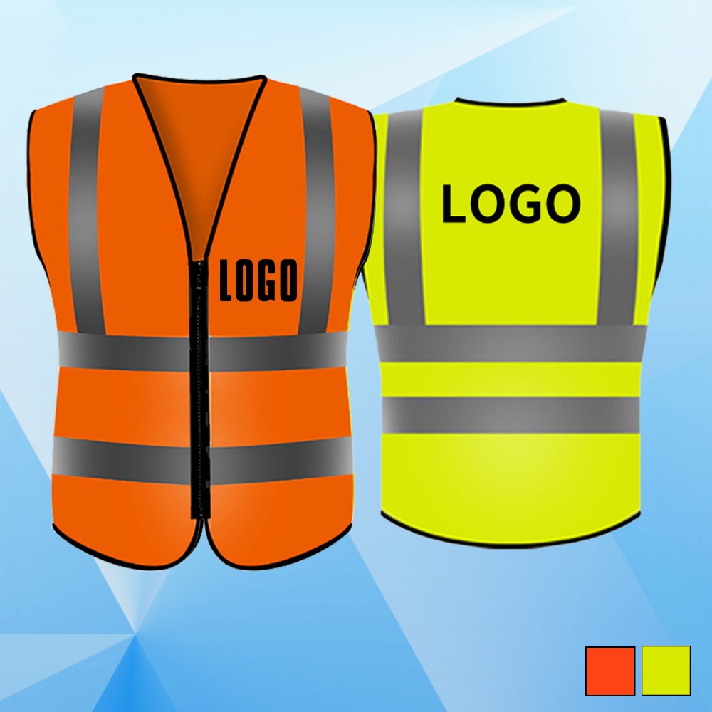 Adult Unisex Reflective Safety Vest Logo Branded