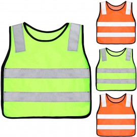 High Visibility Kids Safety Vest MOQ 10 PCS with logo  High Visibility Kids Safety Vest MOQ 10 PCS with logo