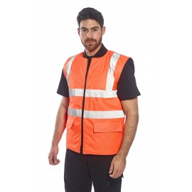 High Vis Reversible Bodywarmer Vest, Class 2 Custom Printed