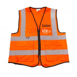 Safety Vest With Reflective Strips with logo