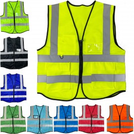 Mesh Breathable Reflective Adult Safety Vest with logo