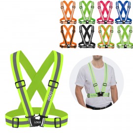 Adjustable Reflective Safety Vest Belt with logo