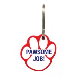 Personalized Custom shaped zippy clip 1/16" white vinyl