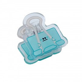 Cartoon Face Acrylic Paper Clip with Logo