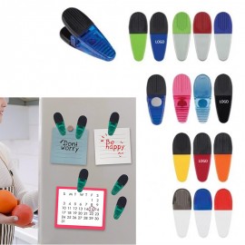Promotional 3" Custom Plastic Refrigerator Magnet Clip  Promotional 3" Custom Plastic Refrigerator Magnet Clip