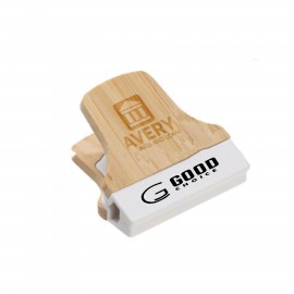 Bamboo Magnetic Power Clip Custom Printed