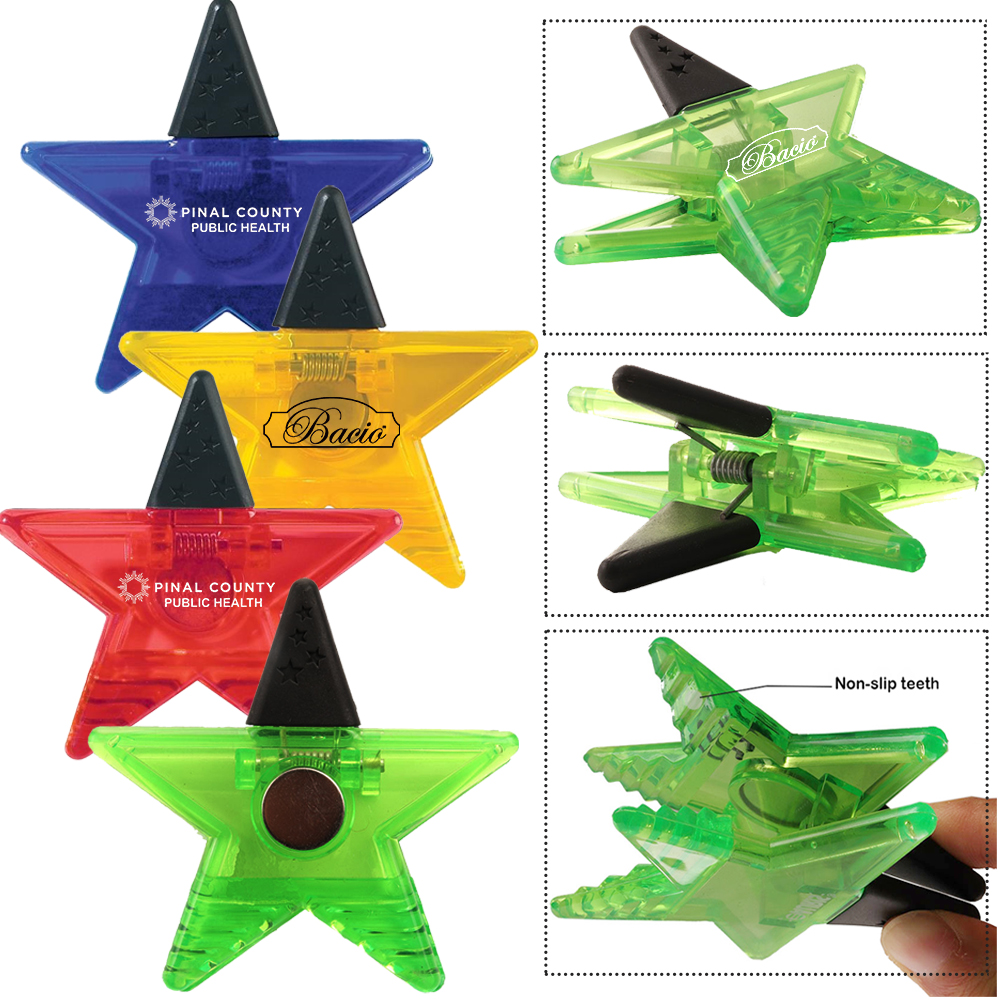 Star Magnetic Memo Clip with Logo