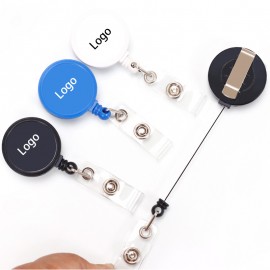 Retractable Badge Reel with Metal Clip Logo Branded