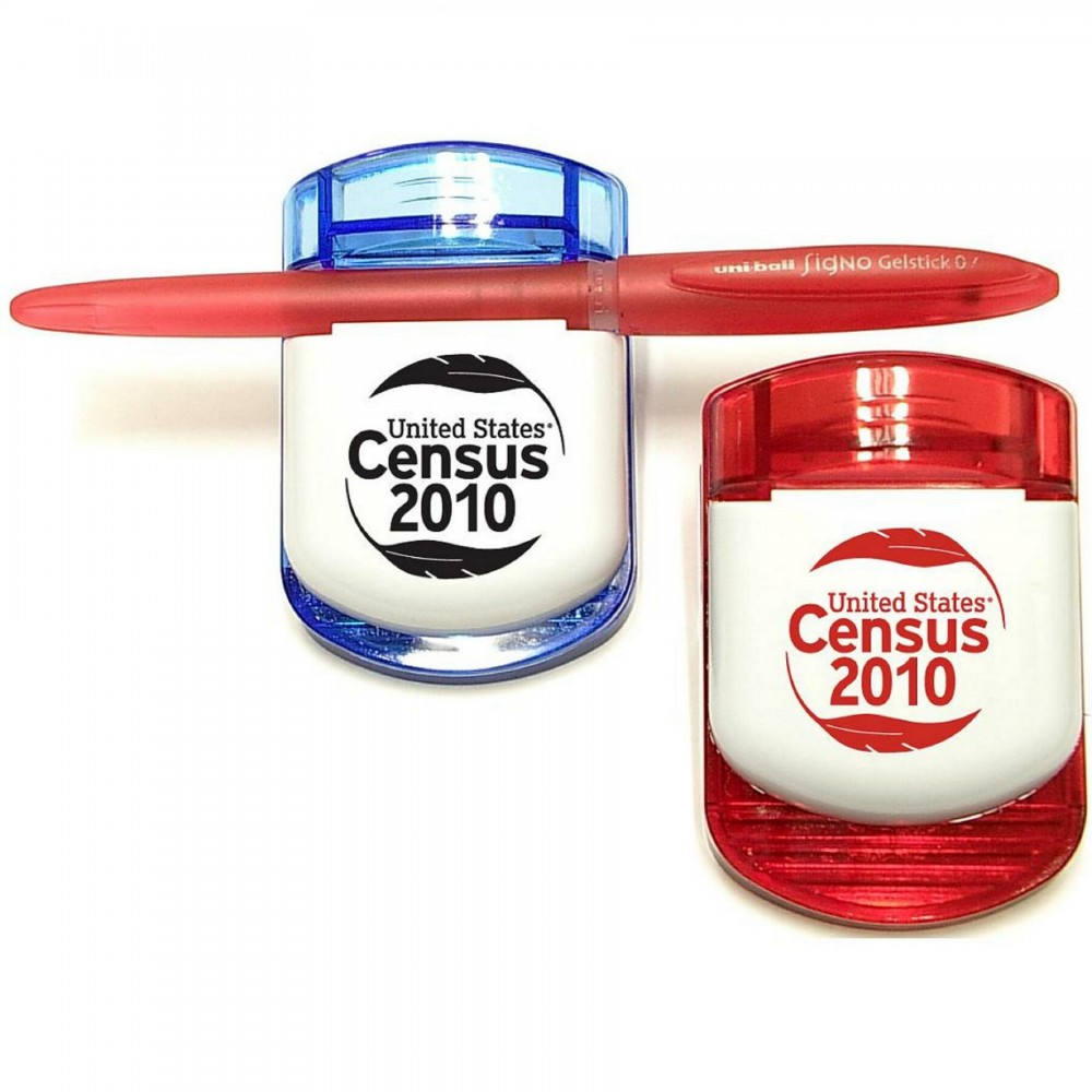 Jumbo Size Magnetic Memo Clip with Pen Holder with Logo Jumbo Size Magnetic Memo Clip with Pen Holder with Logo