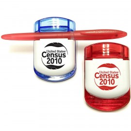 Jumbo Size Magnetic Memo Clip with Pen Holder with Logo