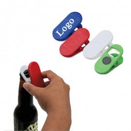 Personalized Bottle Opener Clip w/Magnet  Personalized Bottle Opener Clip w/Magnet